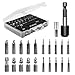 Nuovoware Damaged Screw Extractor Set, 22 PCS Easy Out Stripped Screw Extractor Kit, All-purpose HSS Broken Screw Remover Set with Magnetic Extension Bit Holder & Socket Adapter -  P723314085784