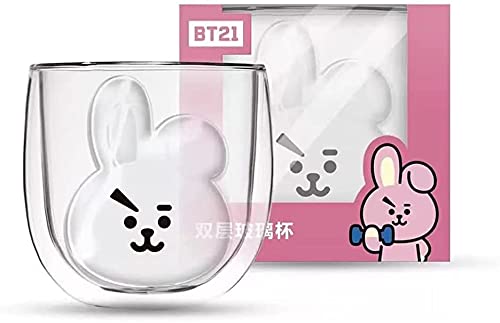 TRANST BTS�h�e���N�c�e�B�[�J�b�v 300ml ���� �ۉ��ۗ� �ϔM�K���X�O���X �R�[�q�[�J�b�v�e�B�[�J�b�v(COOKY)