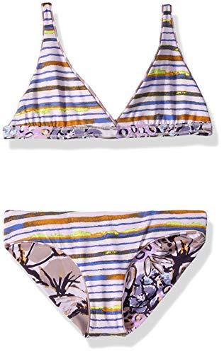 Image of Maaji Girls' Long Line Fixed Triangle with Tie Back Bikini Swimsuit Set