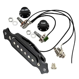 Musiclily Kit micro avec boutons jack et condensateur pour guitare acoustique - Les Beatles, Paul McCartney, John Lennon, RIngo Starr, George Harrison Musiclily Kit micro avec boutons jack et condensateur pour guitare acoustique – Image 3