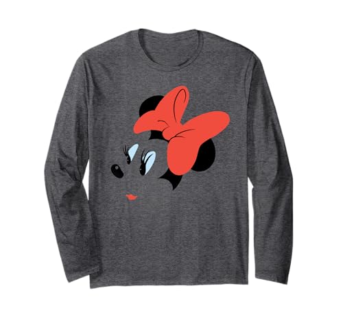 T-shirt Disney Minnie manches longues imprimé graphique vêtement coton col rond
