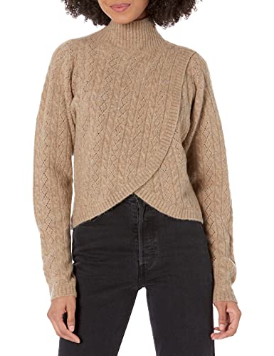 ASTR the label Women's Ember Sweater, Mocha, Large