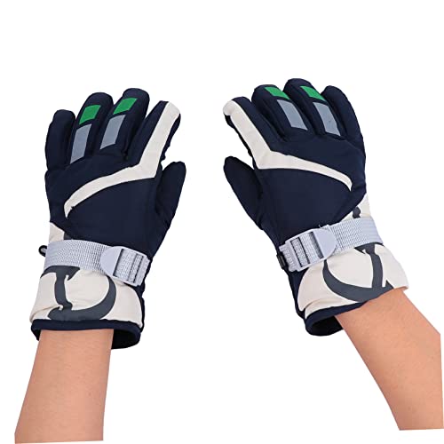 BIUDECO 1 Par Luvas Motocross Luva De Inverno Infantil Luva De Ciclismo Trenó De Snowboard Para Cria