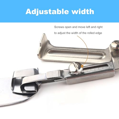 Prensatela Ajustable Para Dobladillo Rizado 15-25mm miniatura 4