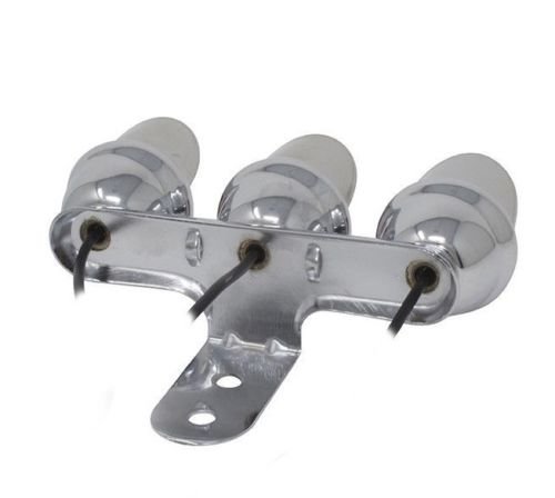 Fenix Lowrider Triple Mini Bee Bike Bicycle Light w/Visor Chrome Red