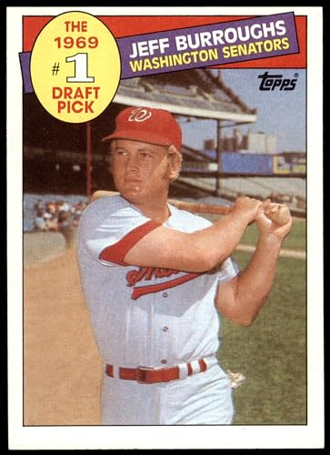 1985 Topps #272#1 Draft Pick Jeff Burroughs Washington Senators (Baseball Card) NM Senators