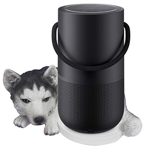 Fitsand Husky Dog Crafted Statue Speaker Stand Holder Guard Station For Bose Portable Home Speaker #TOP8