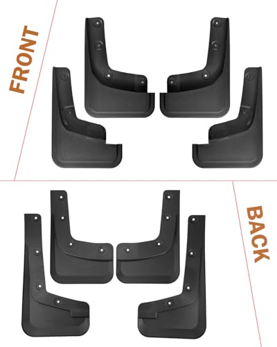 Image of Mud Flaps for Ford Ranger 2024 2025 (Not Fit for Raptor Model) Front & Rear No Drill All Weather Mudflaps Splash Guards for Ranger Trucks