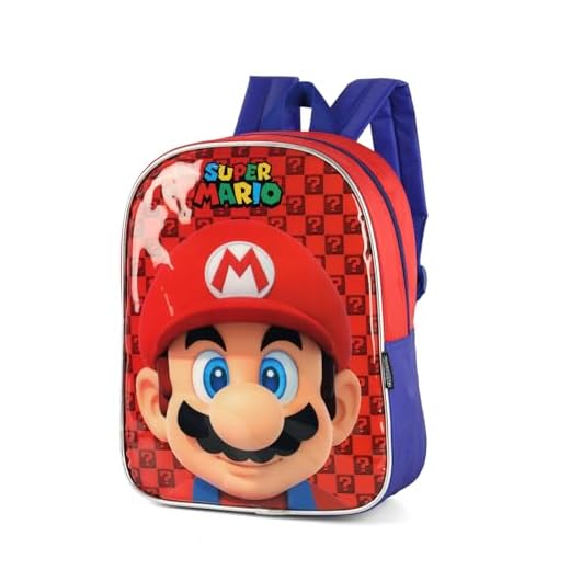 Mochila Costas Escolar Infantil Super Mario Bros Licenciada - Vermelho