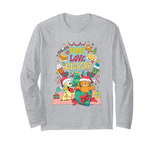 Garfield Odie Peace Love Lasagna Christmas Joy ����T�V���c