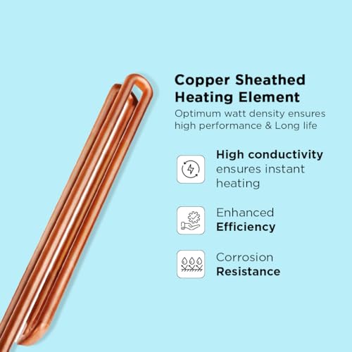 Black+Decker Galerus Geyser 5 Litre | Instant Water Heater for Home & Kitchen | 3KW | High Grade Stainless Steel Tank I Copper Sheathed Heating Element I 5 Year Tank Warranty | Water Geyser White - Image 4