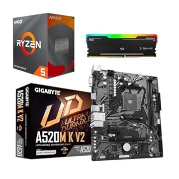 KIT UPGRADE AMD RYZEN 5 4600G + A520M-K GIGABYTE + 8GB 3200MHZ RGB