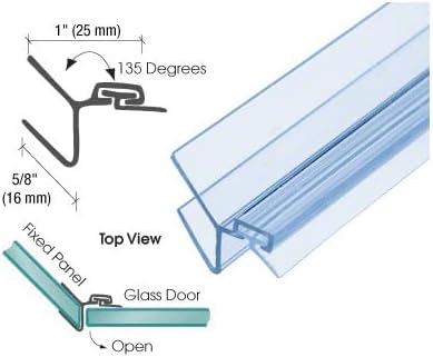 CRL Polycarbonate 135 Degree Strike Jamb for 5/16" Glass - 95 in long
