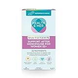 Health & Her Multivitamin Support After Menopause for Women 55+ - Supplements for Women - Nutrition and Wellbeing Support - 1 Month Supply, 60 Tablets - Vegan & Gluten Free