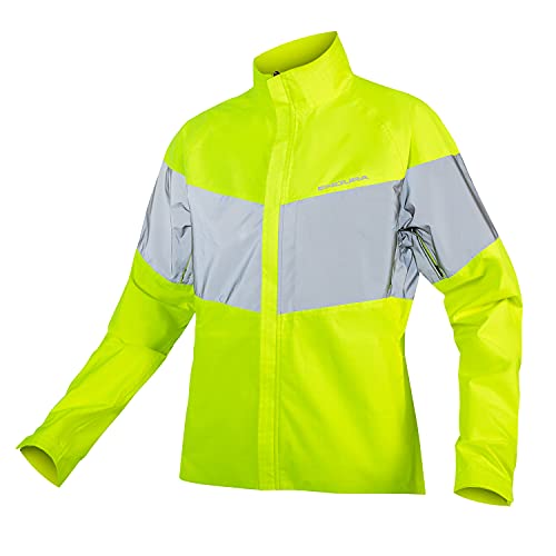 Veste de cyclisme imperméable jaune homme Endura Urban Luminite M