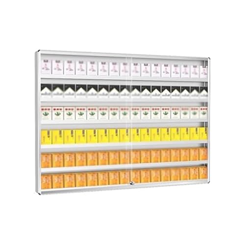 Présentoir à cigarettes mural avec serrure automatique pour supermarché vitrine compacte de tabac
