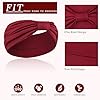 Kavya 4 Pièces Bandeau Cheveux Femme Large élastique Doux Boho Bandeau Cheveux Imprimé Léopard Yoga Sport Headband Multicolore Serre-tête Femme(C) #4