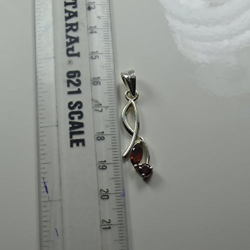 Pendentif grenat rouge argent 925 pour sublimer votre style vestimentaire quotidien