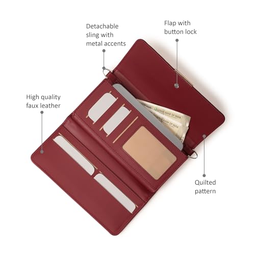 Image of Fastrack Zenith Women's Quilted Clutch | Detachable Chain, Card & Cash Slots, Magnetic Flap | Evening Clutch