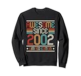 awesome since 2002 classic birthday 2002 men women vintage felpa