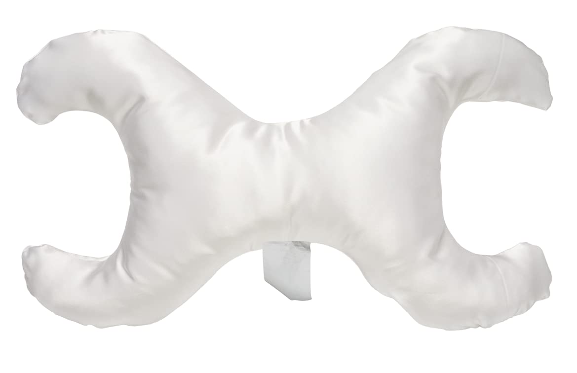Save My Face!" Pillow The Original Anti-Wrinkle PILLOWETTE Just The Pillow in Satin White, La Petite Size, Down Alternative Fill