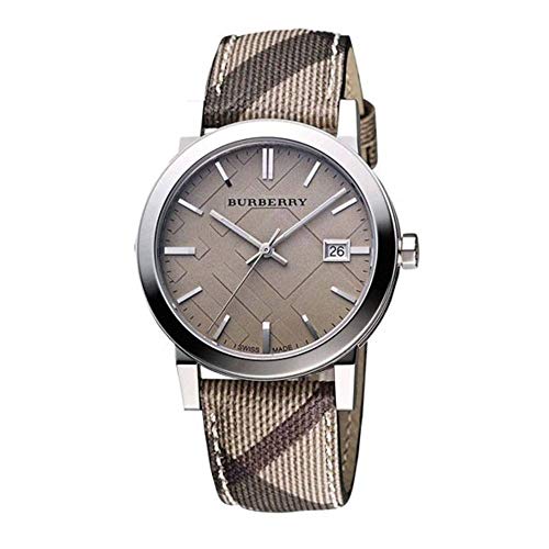 Burberry Smoke Check Strap Watch , 34 mm bu9118レディース