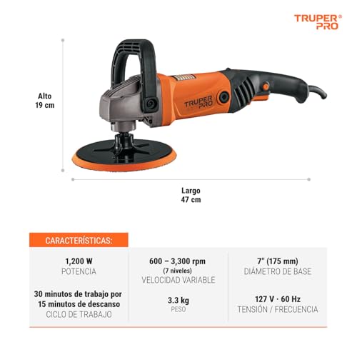 Pulidor velocidad variable 5 pulidor velocidad variable marca TRUPER (2)