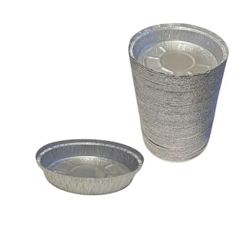 Hepsini Künefe Schalen 100 Stück Aluschalen 215ml klein, runde Backformen Folienschalen Muffin, Kuchen, Cups, Kuchenschalen zum backen, Gebäckschalen, Schale To Go Backform