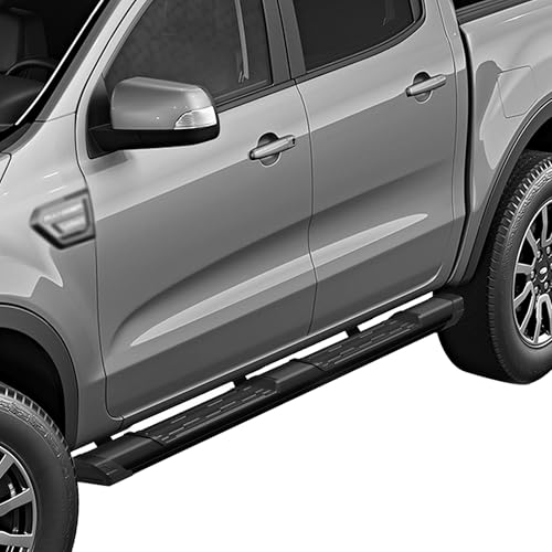 Estribos Black Horse Peak Matte Black para Chevy/GMC miniatura 2
