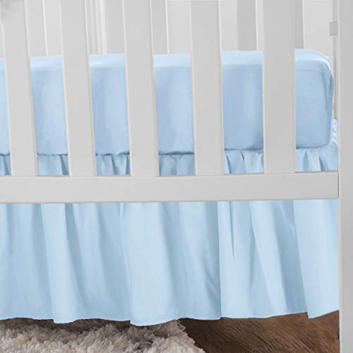 Image of American Baby Company Ultra Soft Velvety Fitted Crib Sheet, Blue, for Boys and Girls