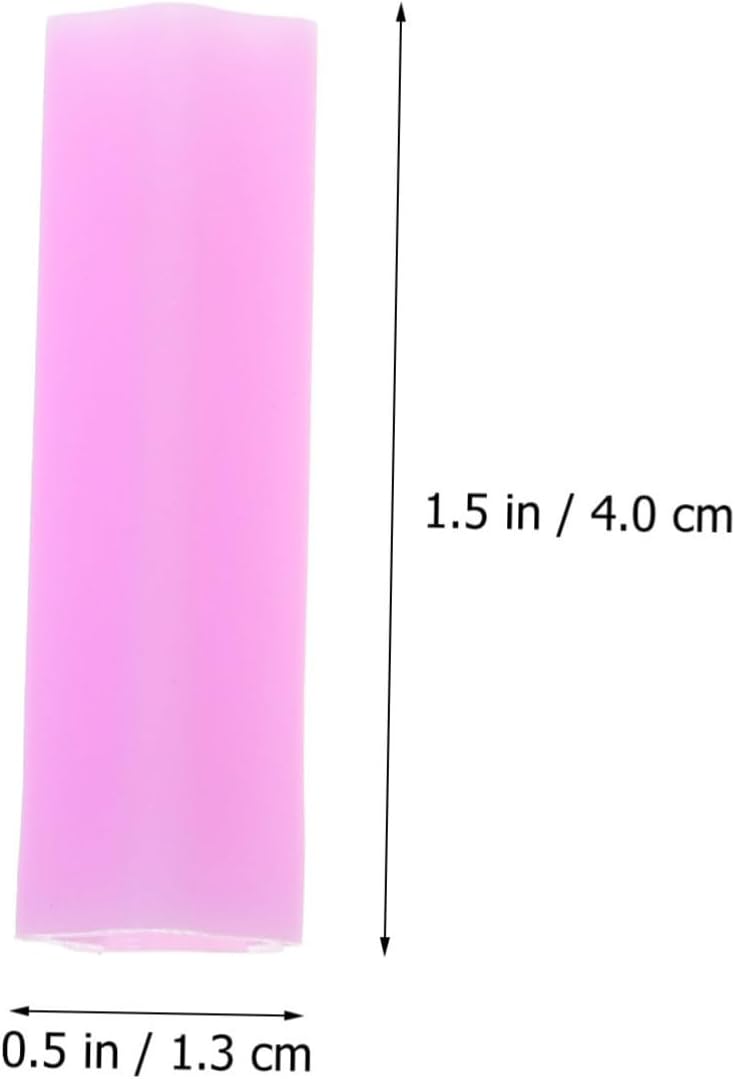 4Pcs Scissors Protective Cover for Nail Cuticle Tools Nipper Sleeve Pink Rose Red Essential for Manicure and Pedicure Use and Reusable