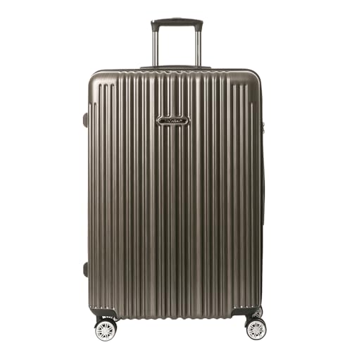 Luggage with Spinner Wheels Checked and Carry On Luggage [ Miro Titanium ] 29 Inch German Design TSA Lock ABS+PC