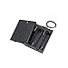 BKAEIMSTWR 4 x AAA Battery Holder with Switch and Screws, 4 x 1.5V AAA Battery Holder Case with Wire and ON/Off Switch，4Slots 4AAA in Parallel Black Plastic Batteries Case
