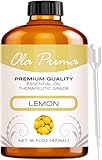 Ola Prima 16oz - Premium Quality Lemon Essential Oil (16 Ounce Bottle) Therapeutic Grade Lemon Oil