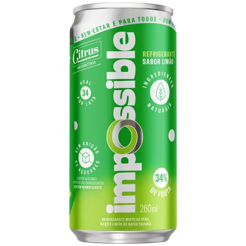 Refrigerante Impossible Limão, Lata 260 ml
