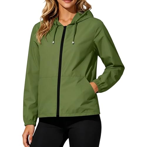 Chaqueta de exterior para mujer impermeable y plegable con capucha