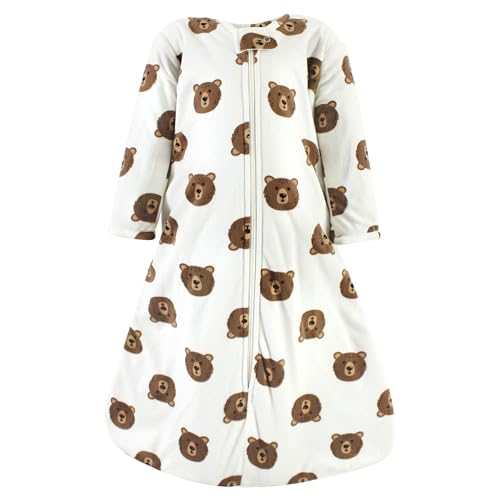 Image of Hudson Baby Unisex Baby Long Sleeve Plush Faux Fur Sleeping Bag, Wearable Blanket