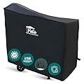 Patio Companion Professional 58.5" Black Smoker Cover, 5-Year Warranty, Heavy-Grade, UV Blocking, Weather Resistant, Grill Cover for Traeger, Pit Boss.