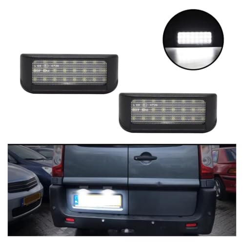 Luz LED de matrícula Citroen Jumpy con alta iluminación anti-error VAN 4