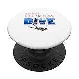 Key Vista Florida Plongeur avec tuba PopSockets PopGrip Interchangeable