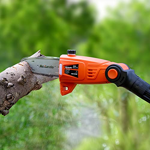 Maxlander 8 Inch Cordless Pole Saw, 20V Power Pole Chainsaw For Tree Trimming, Telescoping Electric Tool-Free Installation, Adjustable Head Pole Saw With 2.0Ah Battery & Fast Charger #TOP7