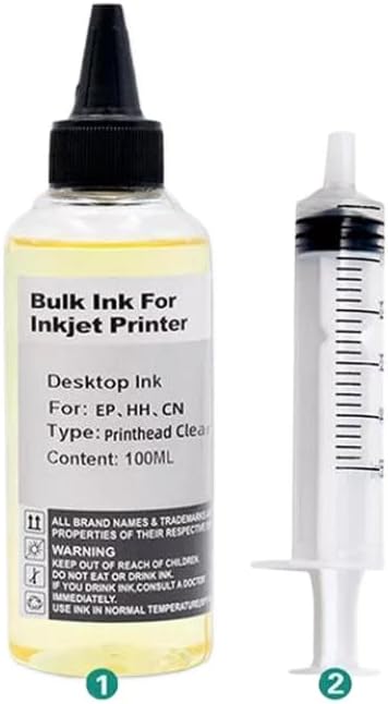 Inkjet Printer Cleaning Fluid Printhead Cleaner Kit Liquid For Nozzle Inkjet Printers Cleaning KIT Compatible With