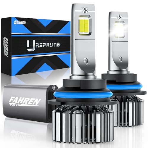 FAHREN 9007/HB5 Bulbs, 24000 Lumens 6500K Cool White Super Bright Lighting Bulb with Cooling Fan, IP68 Waterproof, Plug-N-Play Halogen Replacement(Pack of 2)