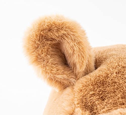 Scarf Shawl Scarves Wraps Knitted Hat Scarf Women Winter Cute Bear Ear Solid Windproof Warm3