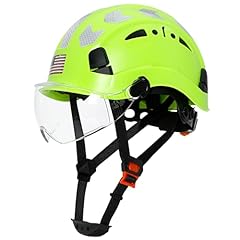 Green Hard Hat with Clear Visor