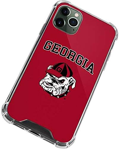 Skinit Clear Phone Case Compatible with iPhone 12 Pro Max - Officially Licensed University of Georgia Bulldogs Logo Design