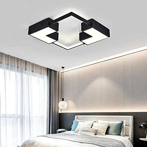 Plafond LED dimmable 24W carré extra-plat pour éclairage de couloir moderne