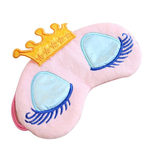 Gilroy Girl's Princess Crown Eye-Shade Blindfold Nap Cover Eye Mask for Travel Sleeping