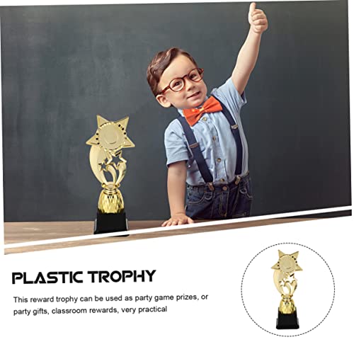 Hemoton 6 Pçs Troféu Pentagrama Decoração Sotaque Dourado Presentes Para Crianças Mini Troféu Troféu