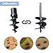 EVYLNORRS Auger Replacement Tip Bolt-on Spiral Point Auger Pilot Tip for Heavy-Duty augers
